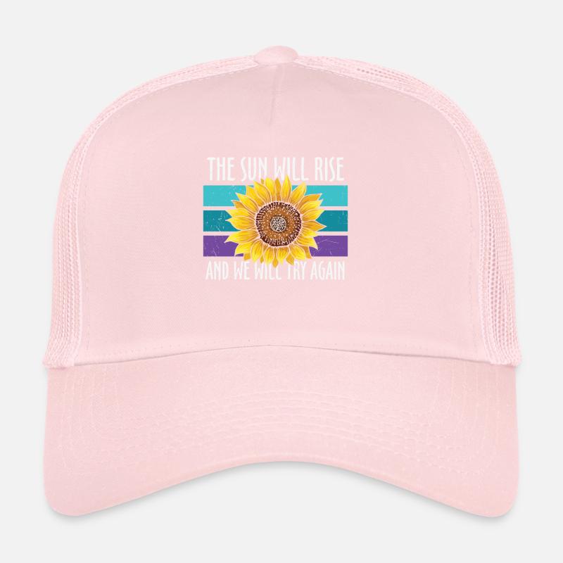 Suicide prevention sunflower Trucker Cap