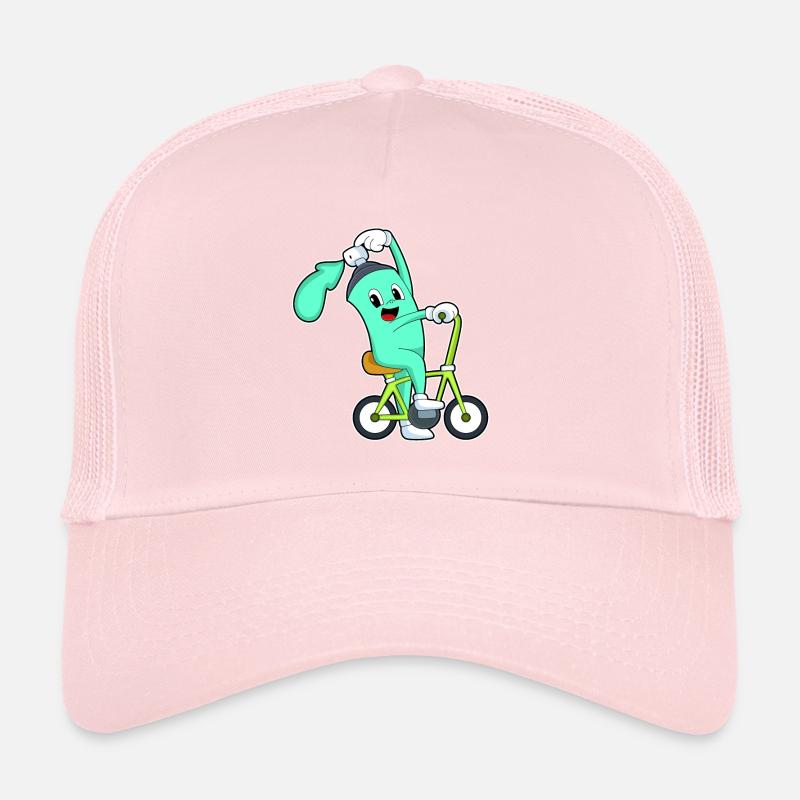 Vélo à bombe aérosol. Casquette trucker 