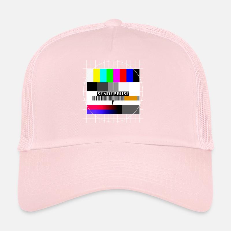 Testbild Sendepause 80er 90er Jahre Party Kostüm Trucker Cap