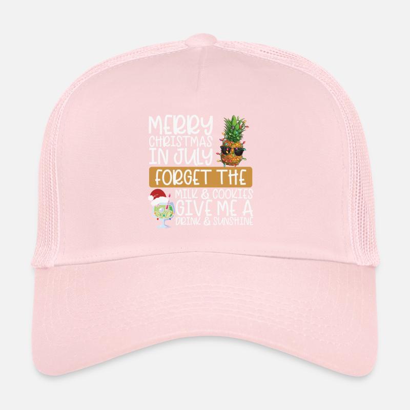 Ananas Joyeux Noël en juillet Casquette trucker 