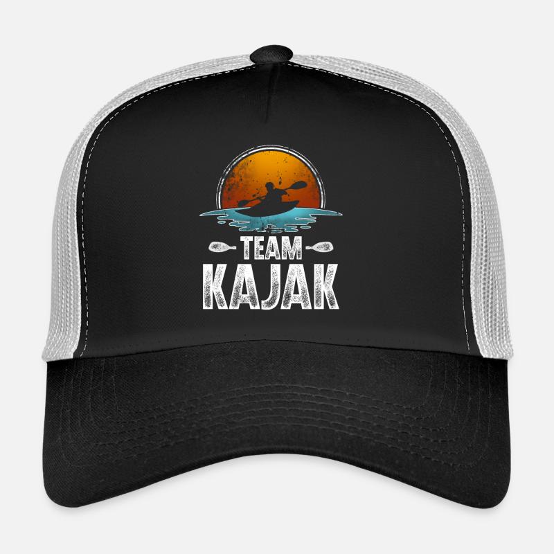 Kajak Kajakfahrer Kajaker Team - Trucker Cap - Schwarz/Steingrau