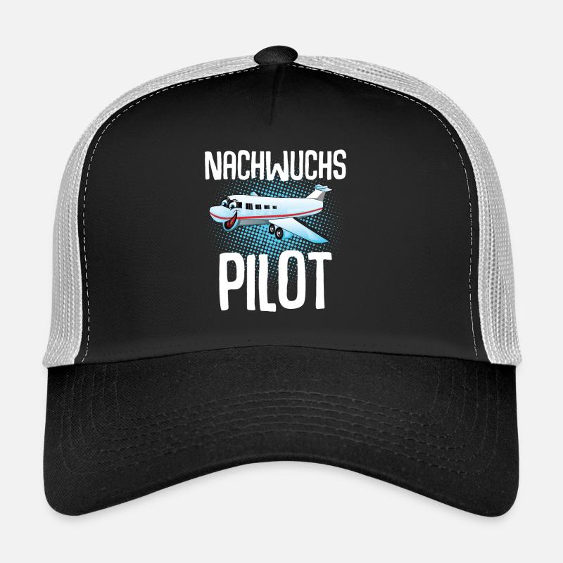 Pilot Kinder Nachwuchs - Trucker Cap - Schwarz/Steingrau