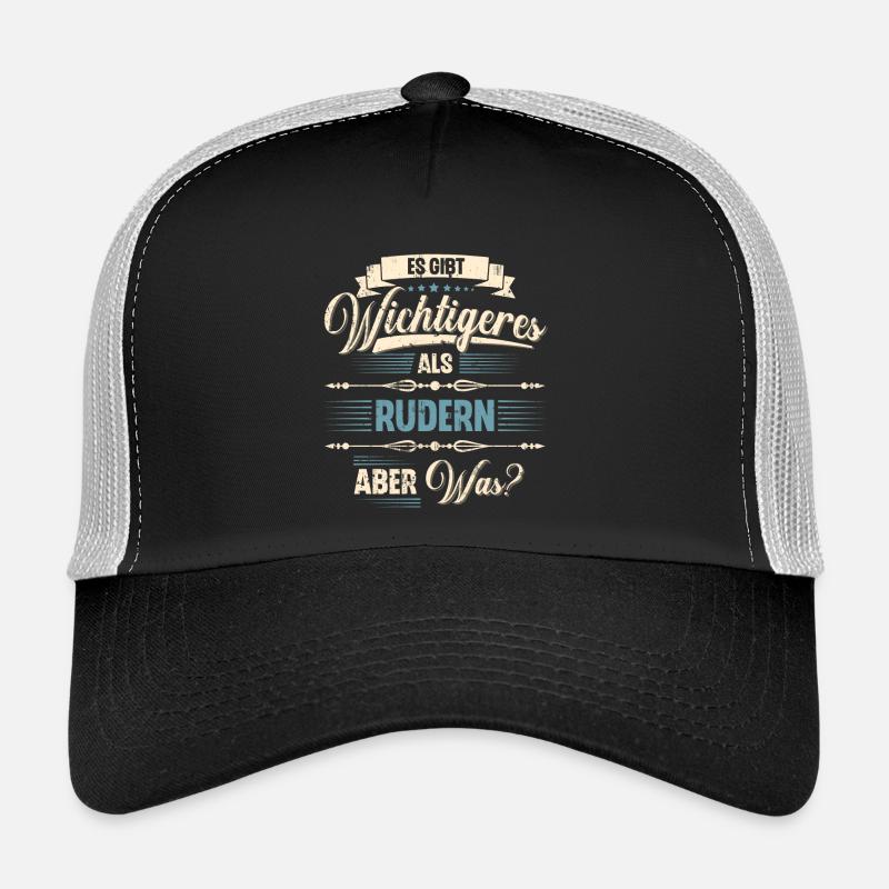 Rudern Ruderer Ruderboot - Trucker Cap - Schwarz/Steingrau