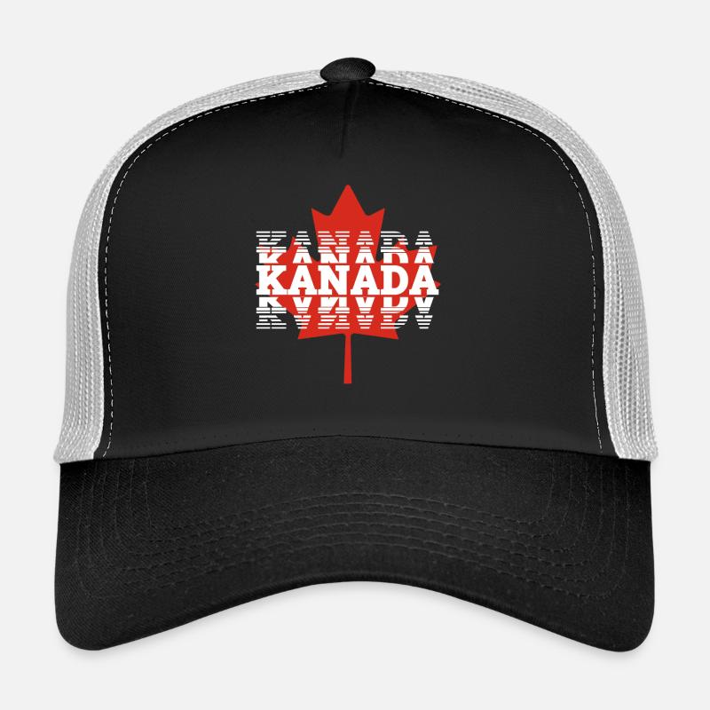 Kanada - Trucker Cap - Schwarz/Steingrau