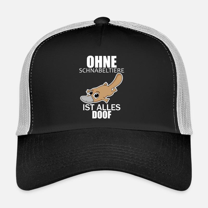 Schnabeltier - Trucker Cap - Schwarz/Steingrau