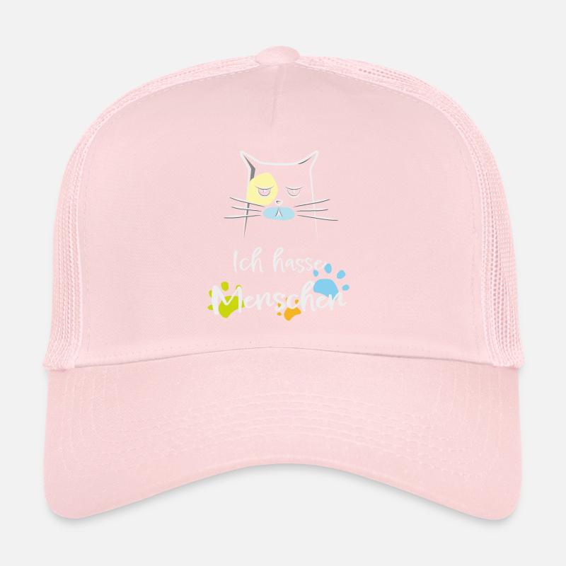 Ich hasse Menschen! Katze, Miesepeter Trucker Cap