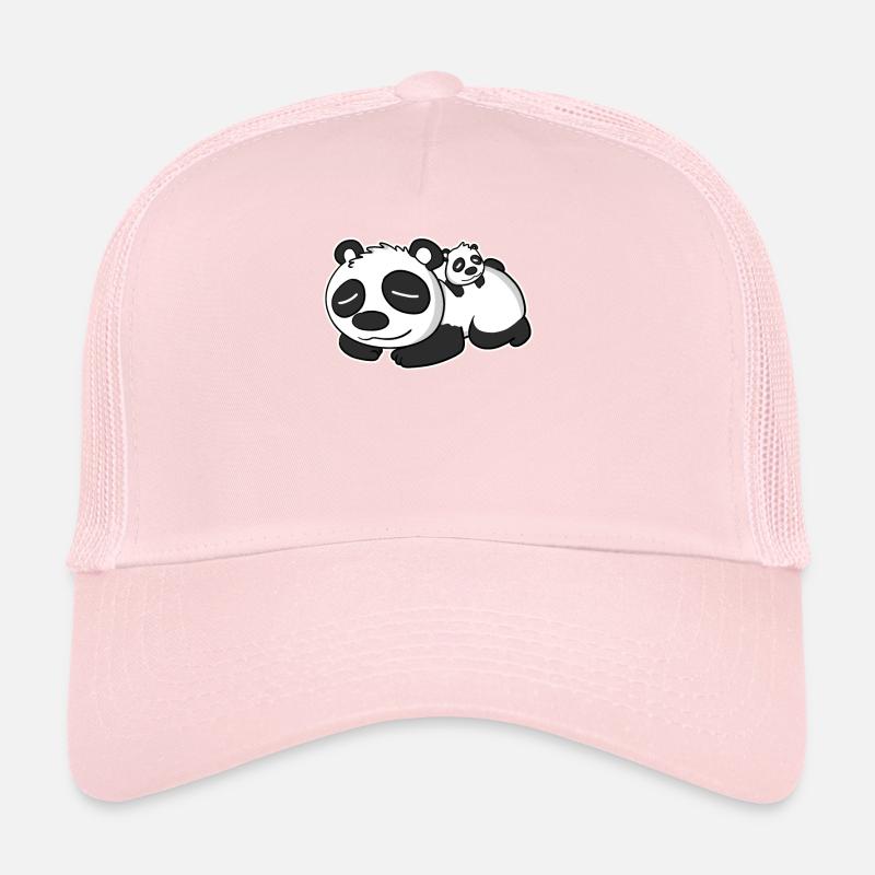 Panda Papa avec Baby Panda Casquette trucker 