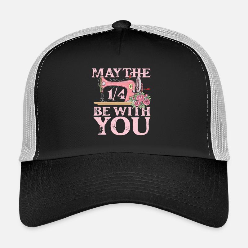May the 1 4 be with you sewing - Trucker Cap - Schwarz/Steingrau