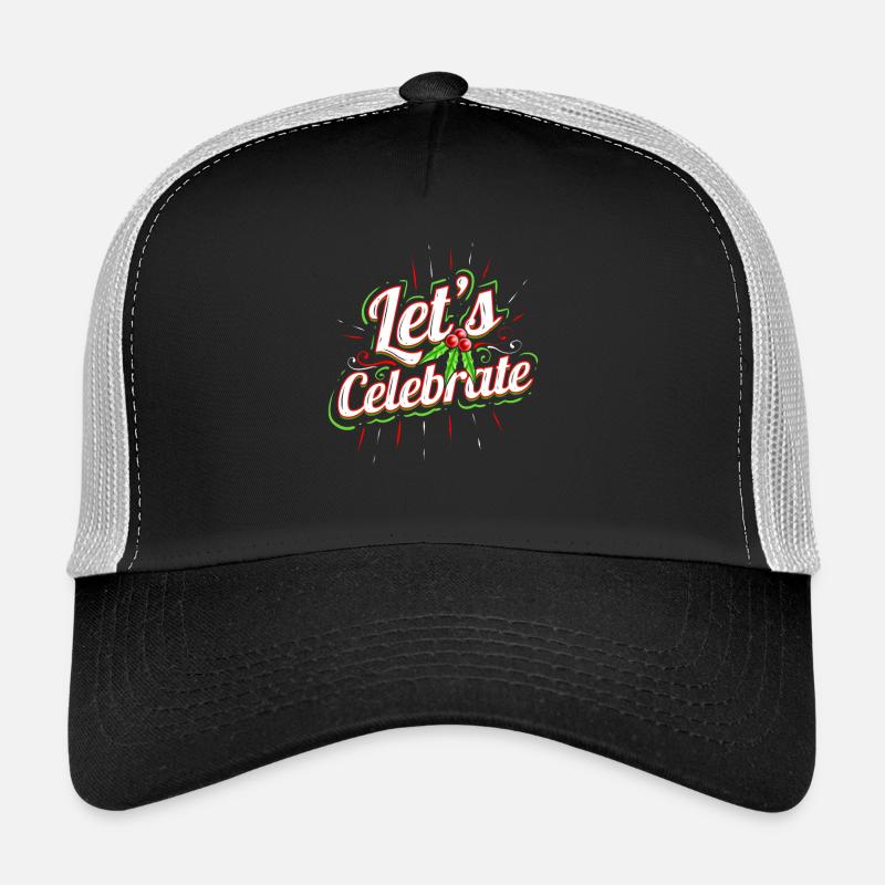Célébrons le gui pour un joyeux Noël Casquette trucker 