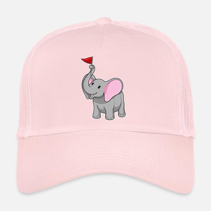 Drapeau des éléphants Casquette trucker 