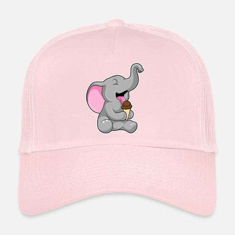 Glace gaufre éléphant Casquette trucker 