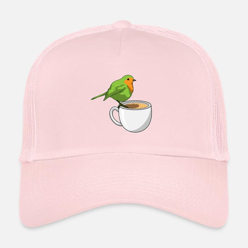 Vogel Kaffee Tasse Trucker Cap