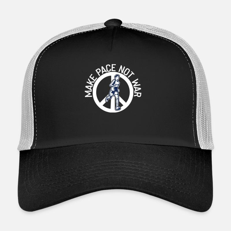 Mach Tempo Statt Krieg Läufer Marathon Trucker Cap