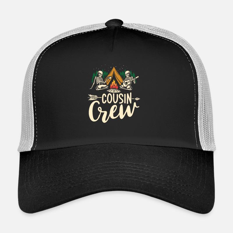 Cousin crew - Trucker Cap - Schwarz/Steingrau