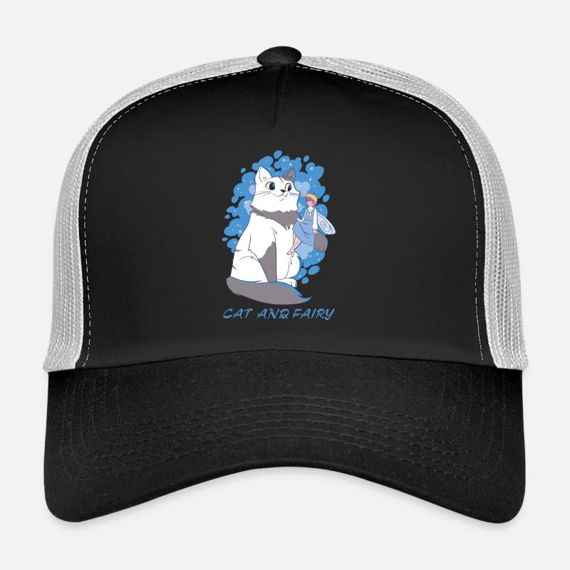 Chat et fée Casquette trucker