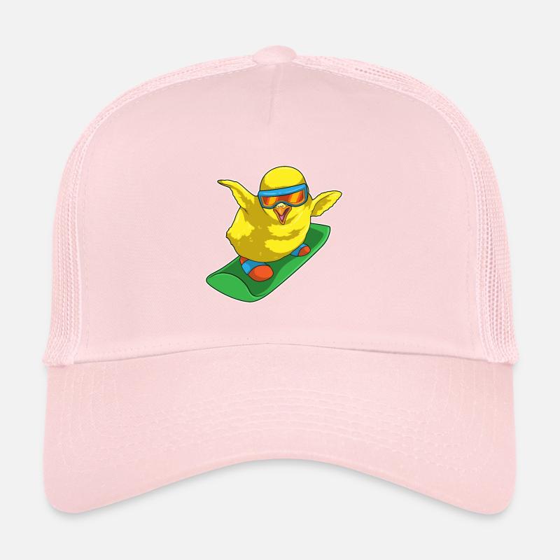 Chick Snowboarder Snowboard Casquette trucker 