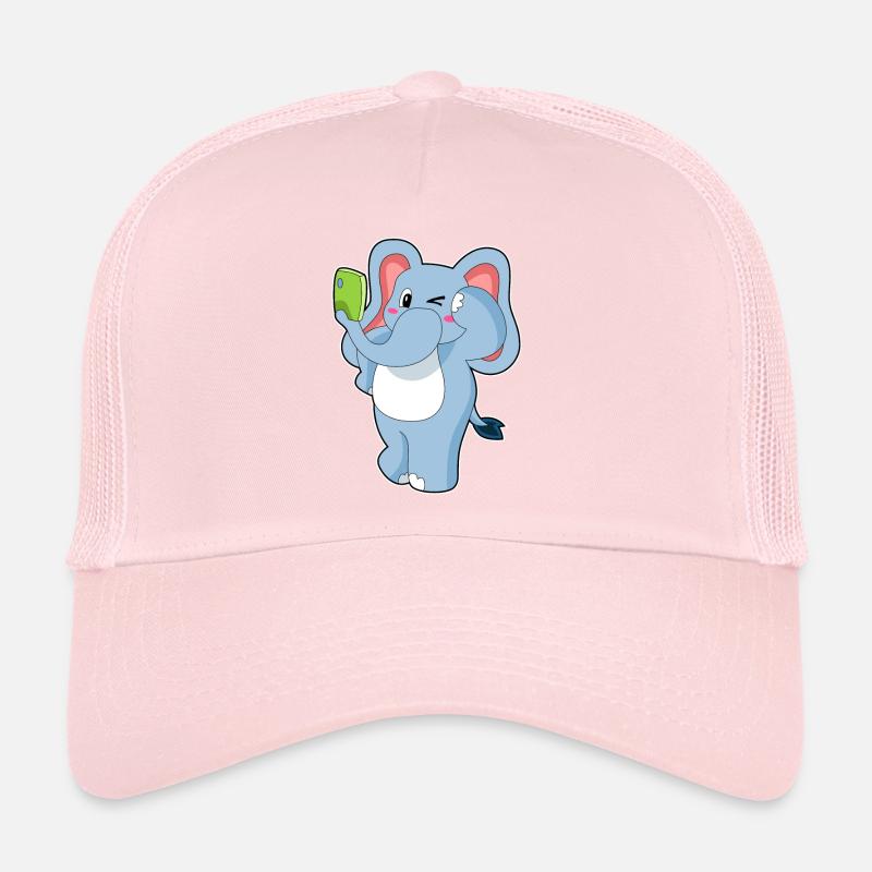 Téléphone portable éléphant Casquette trucker 