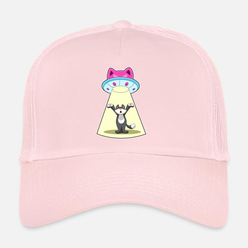 Vaisseau spatial Chat Espace Casquette trucker 