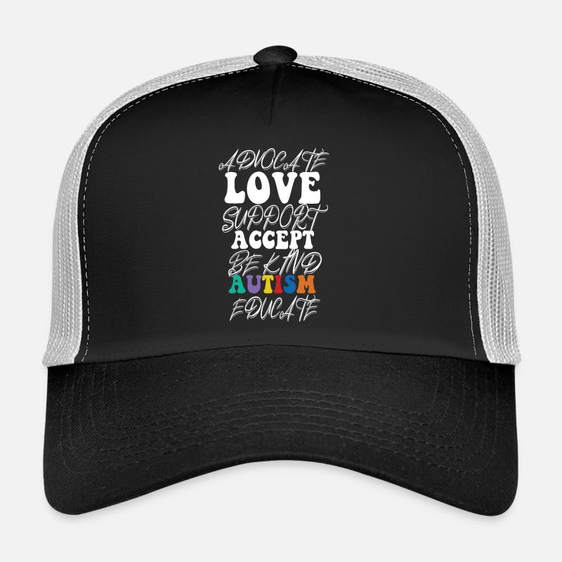Plaidoyer Amour Soutien Accepter Soyez gentil Casquette trucker 