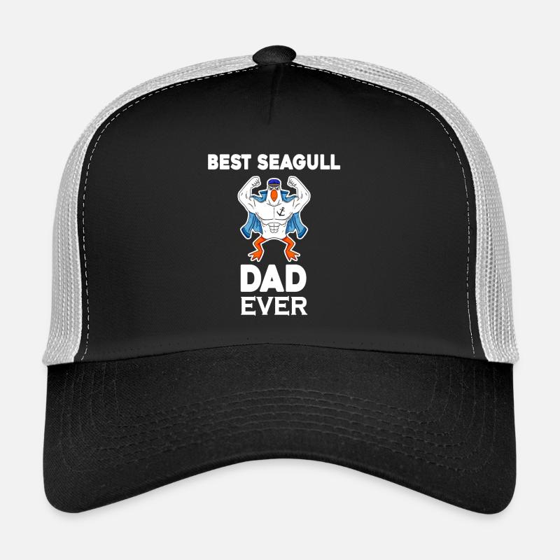Daddy Daddy North Sea Best Seagull Dad Trucker Cap