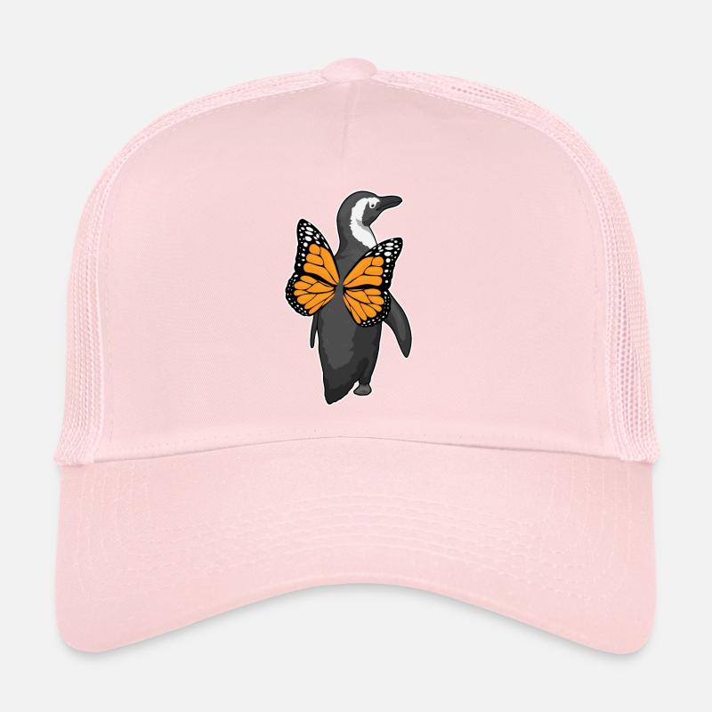 Ailes de papillon de pingouin Casquette trucker 