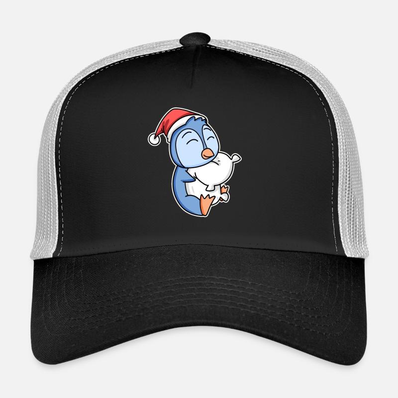 Pingouin Noël Sommeil Sommeil Sommeil Casquette trucker 