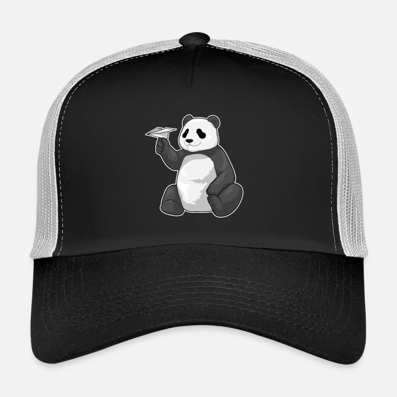 Panda Paper Plane Trucker Cap