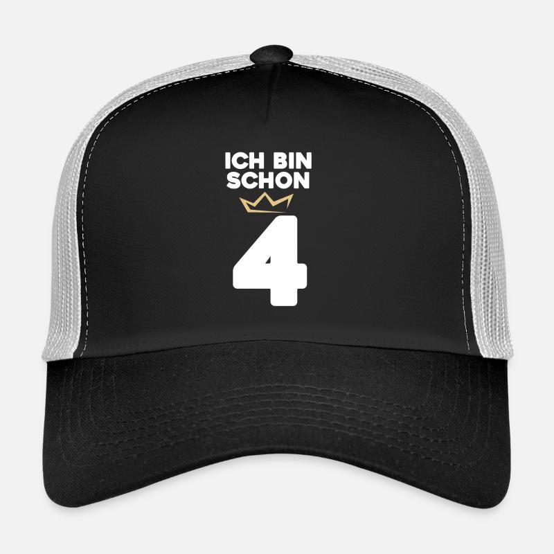 4 Geburtstag - 4 Jahre mit Krone Trucker Cap