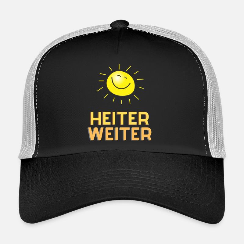 Joyeux Continuer - Casquette trucker  - noir/gris pierre