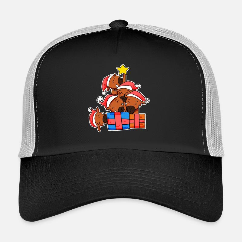 Antelope Christmas Christmas Tree Antelope Trucker Cap