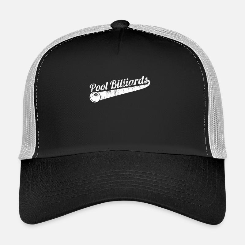 Pool-Billard - Trucker Cap - Schwarz/Steingrau