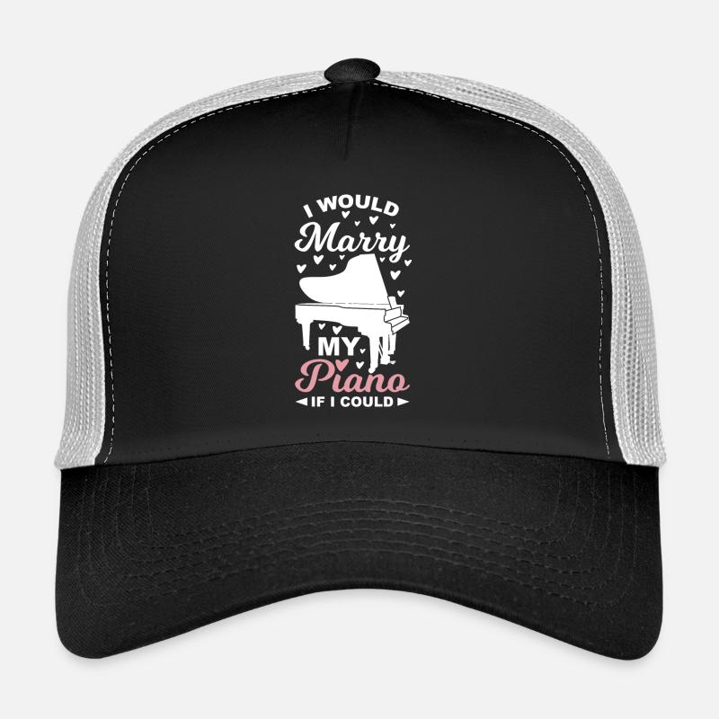 Piano Lover Wit Trucker Cap