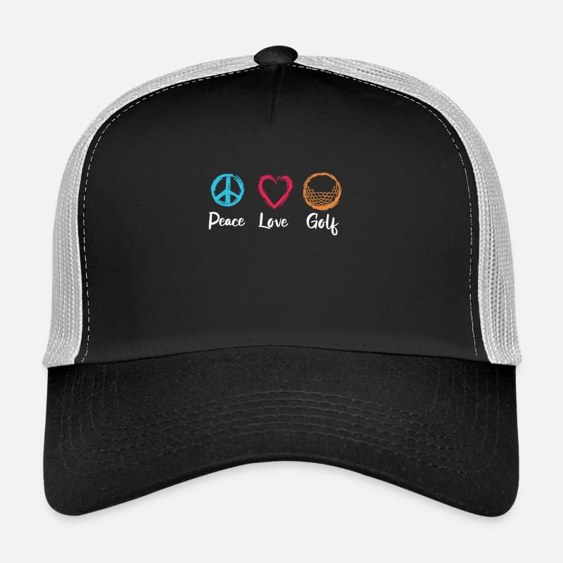 Peace Love Golf Trucker Cap