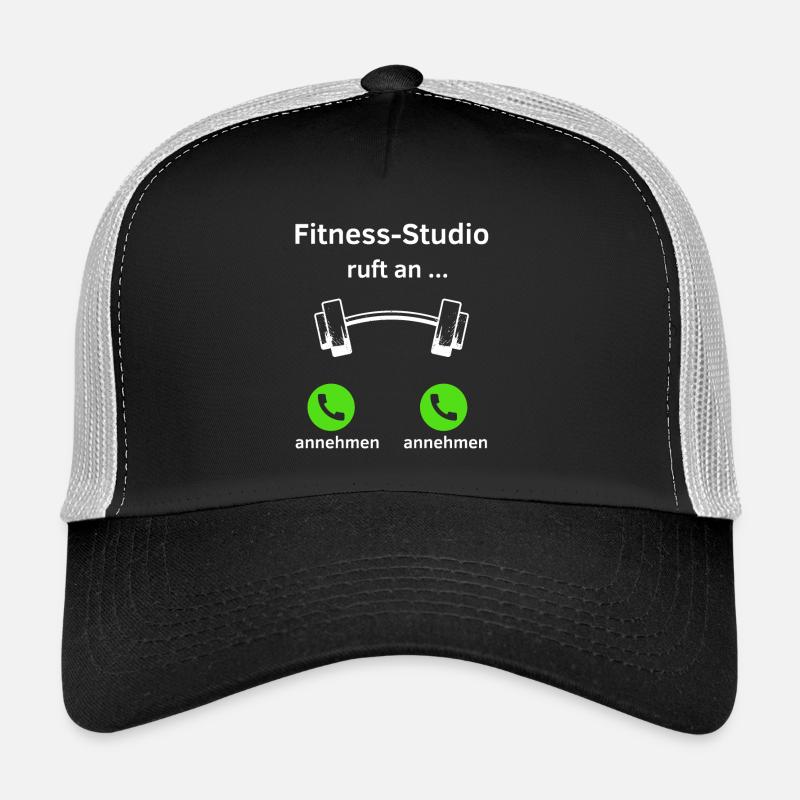 Fitness Studio ruft an - annehmen oder annehmen? Trucker Cap