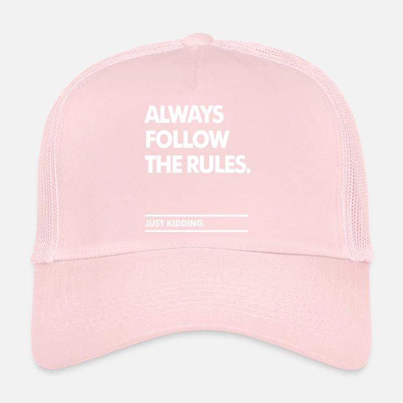 Suivez les règles Casquette trucker 