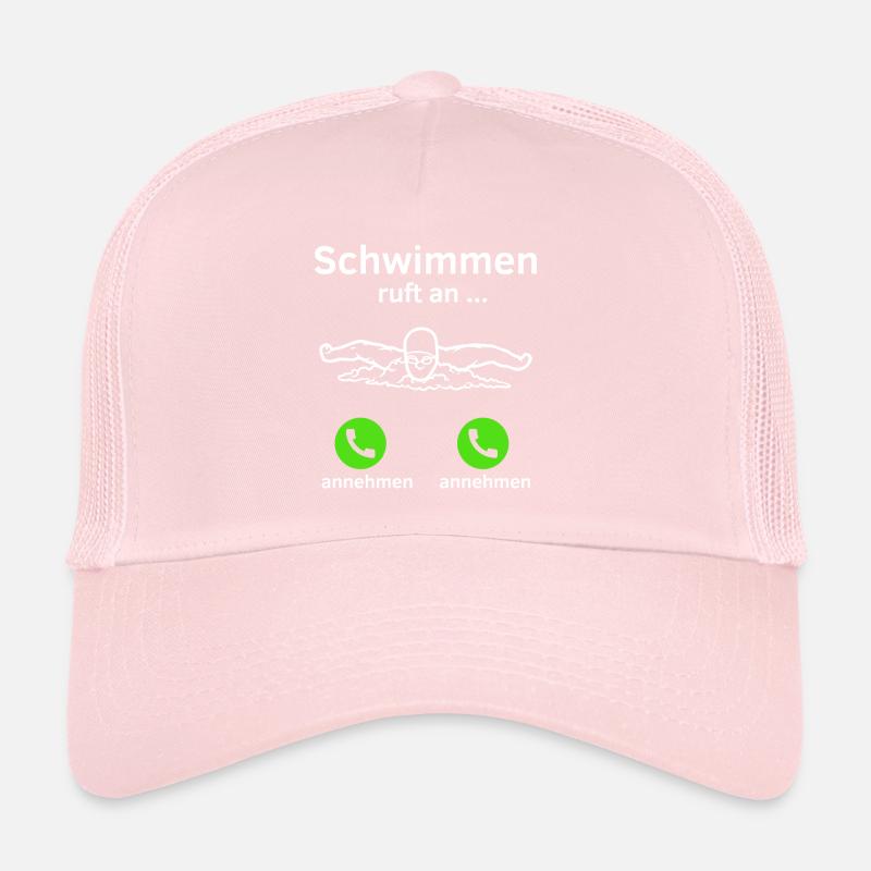 Schwimmen ruft an - annehmen oder annehmen? Trucker Cap