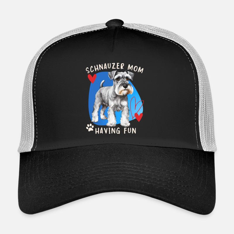 Schnauzer, Schnauzer-Terrier, Schnauzer-Mom Saying Casquette trucker 