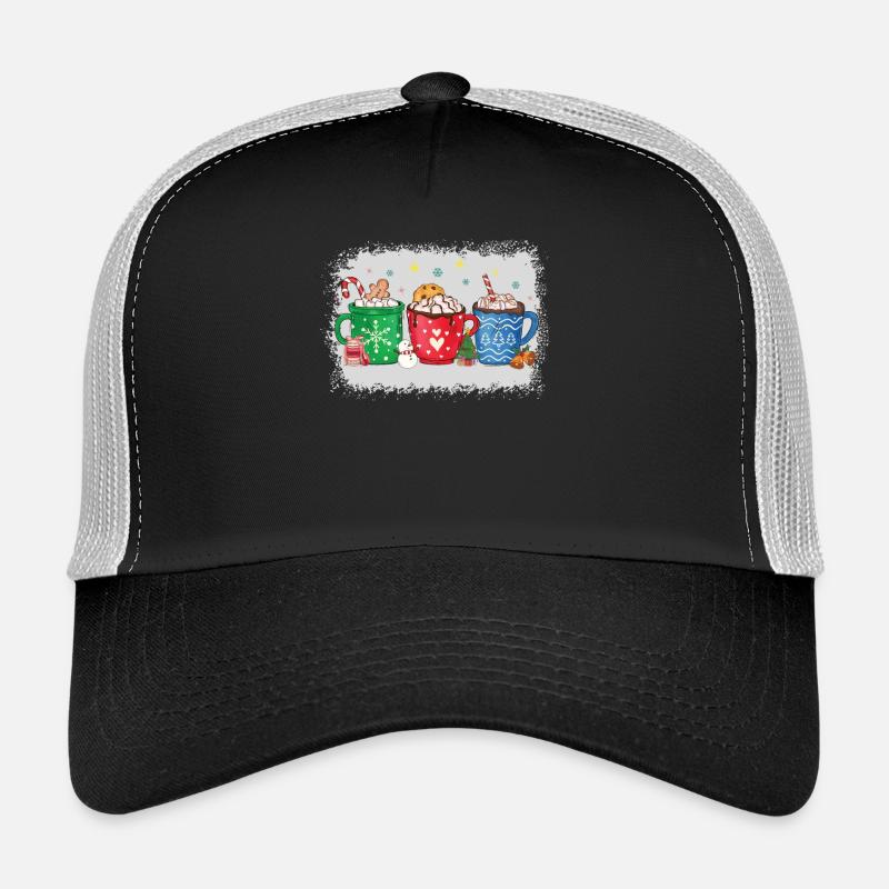 Hot Christmas Chocolate Peppermint Mocha Trucker Cap