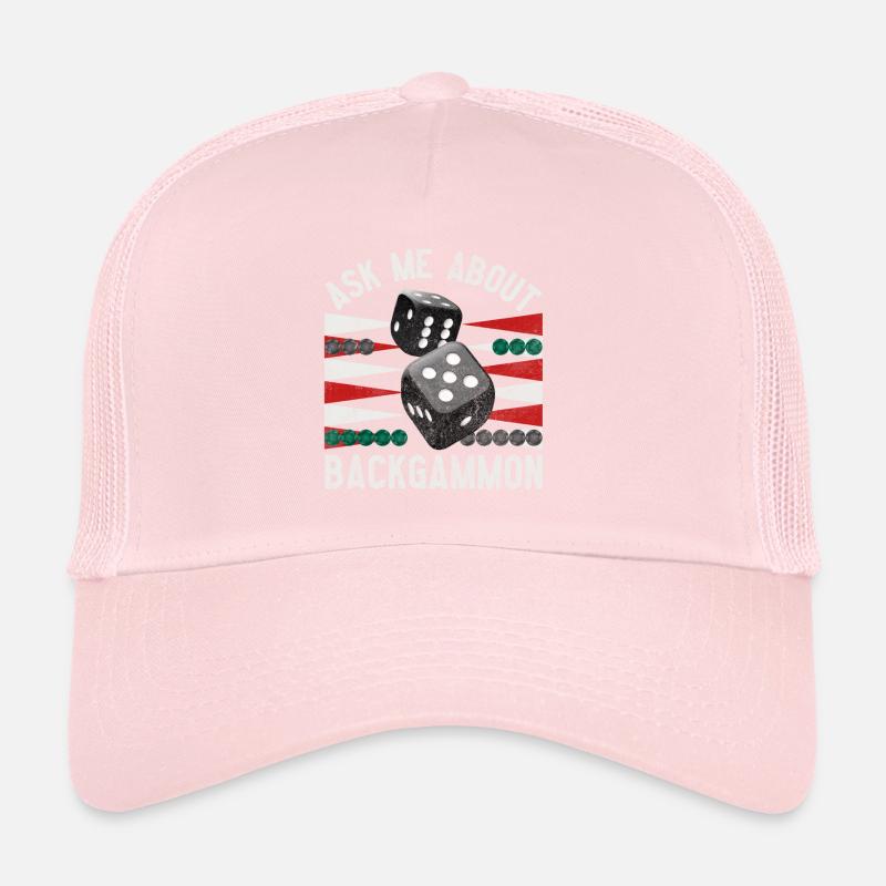 Posez-moi des questions sur BACKGAMMON -Frag’mich über Backgammon Casquette trucker 