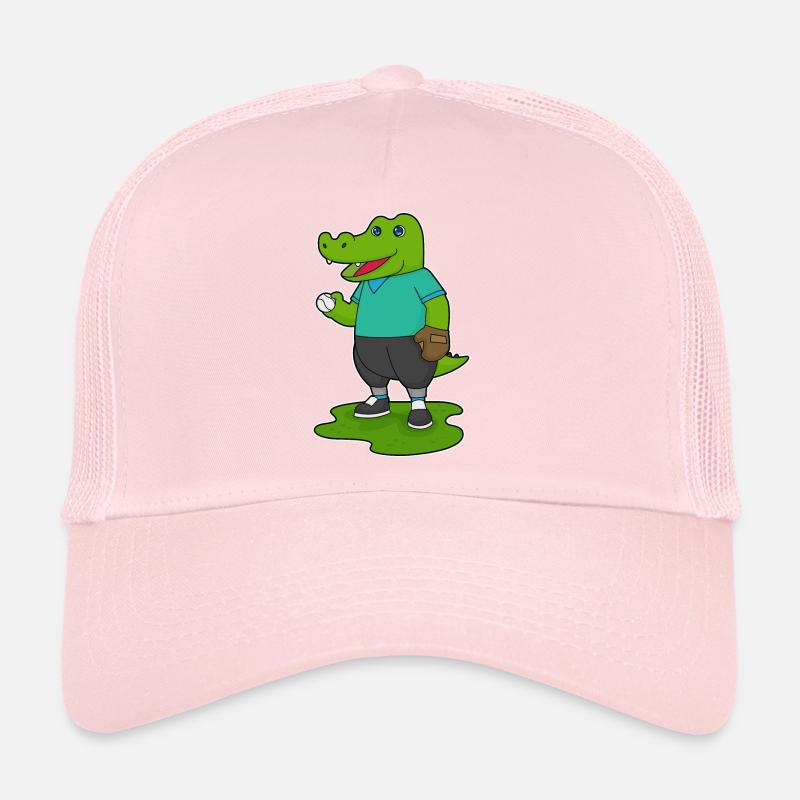 Gant de baseball en crocodile Casquette trucker 