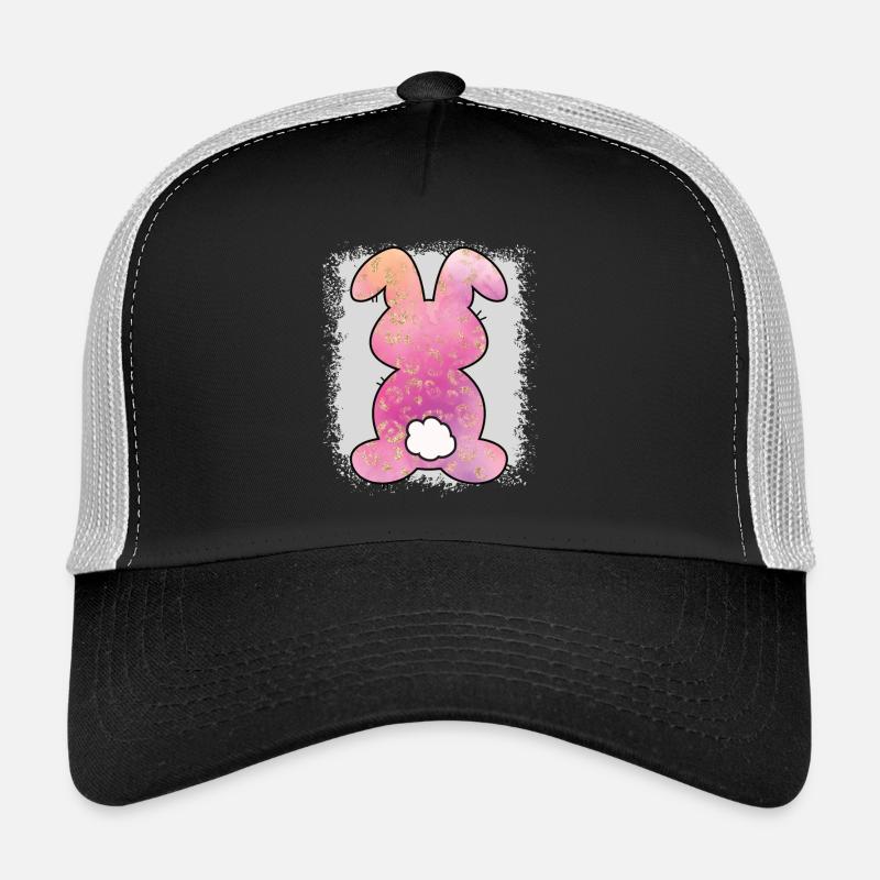 Imprimé léopard lapin blanchi Pâques Casquette trucker 