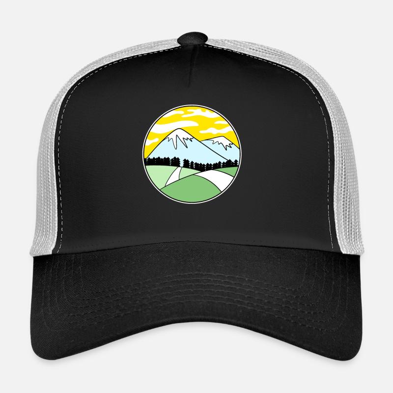 Mountain Mountains Mountain Peaks Trucker Cap