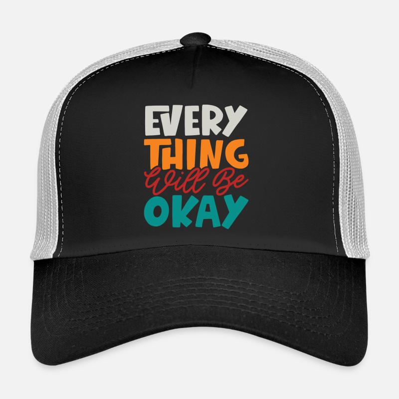 Alles wird gut - Trucker Cap - Schwarz/Steingrau