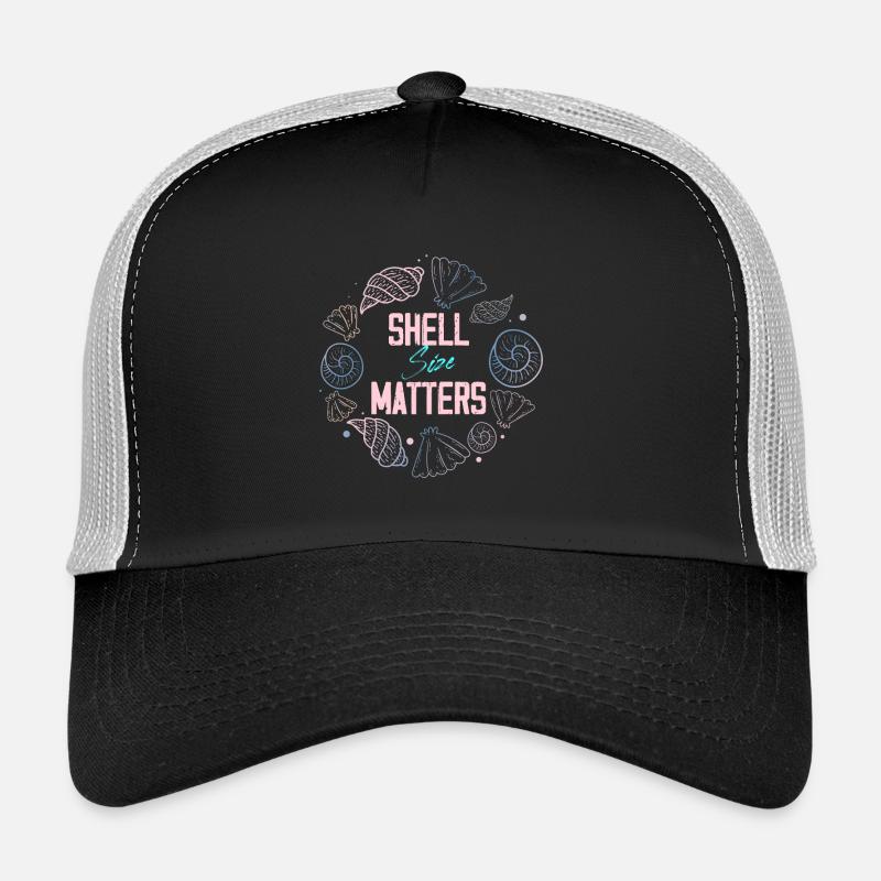 shell size matters Design for a shell enthusiast Trucker Cap