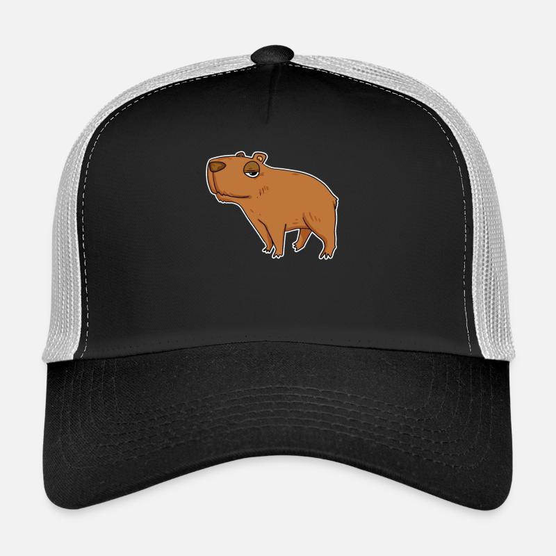 Capybara Capybara Gift - Trucker Cap - black/stone grey
