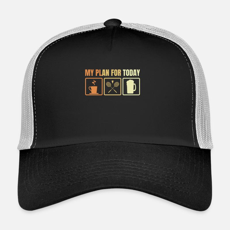 Retro Badminton Schedule Trucker Cap