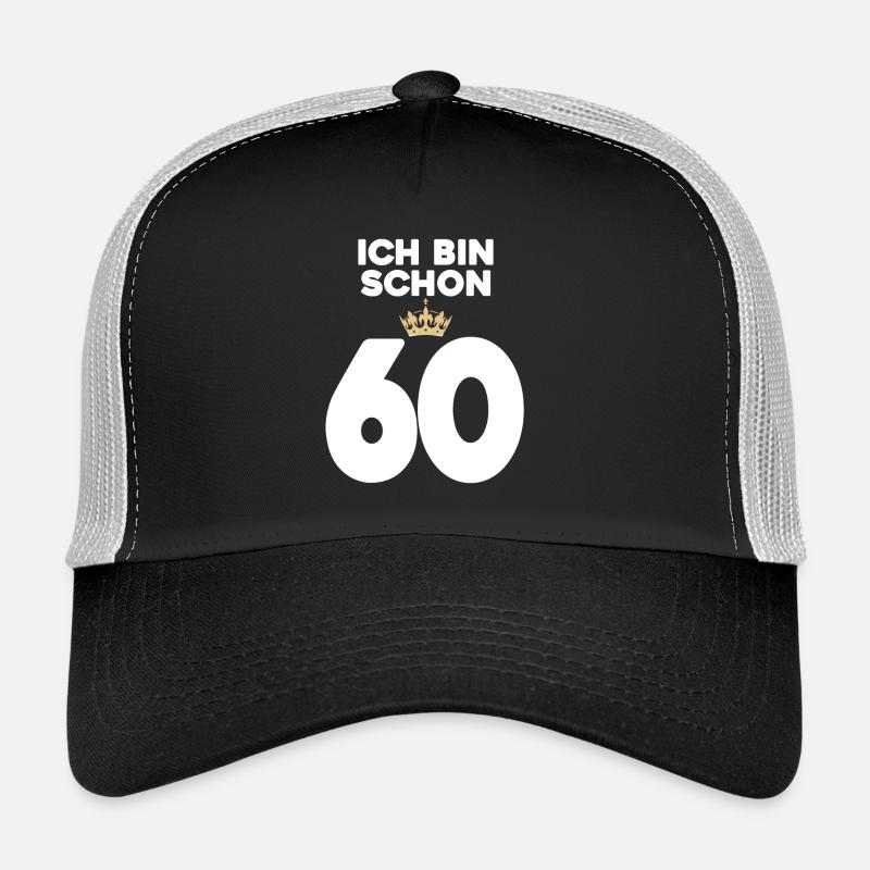 60. Geburtstag Geschenk - 60 Jahre mit Krone Trucker Cap