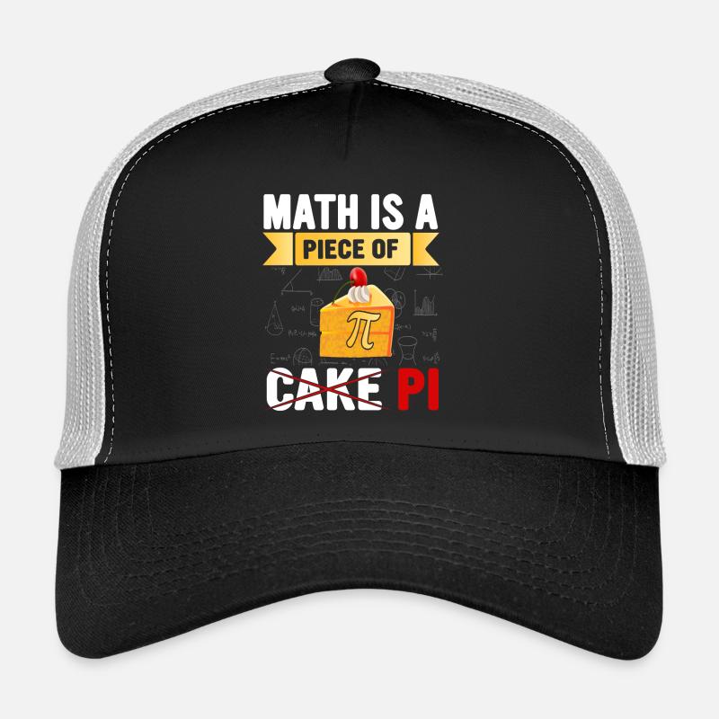 Math Pie Cake Illustration Trucker Cap