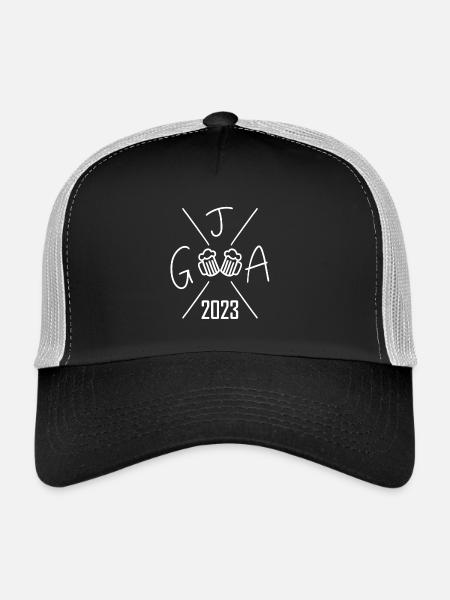 2023 Junggesellenabschied Bier - Trucker Cap - Schwarz/Steingrau