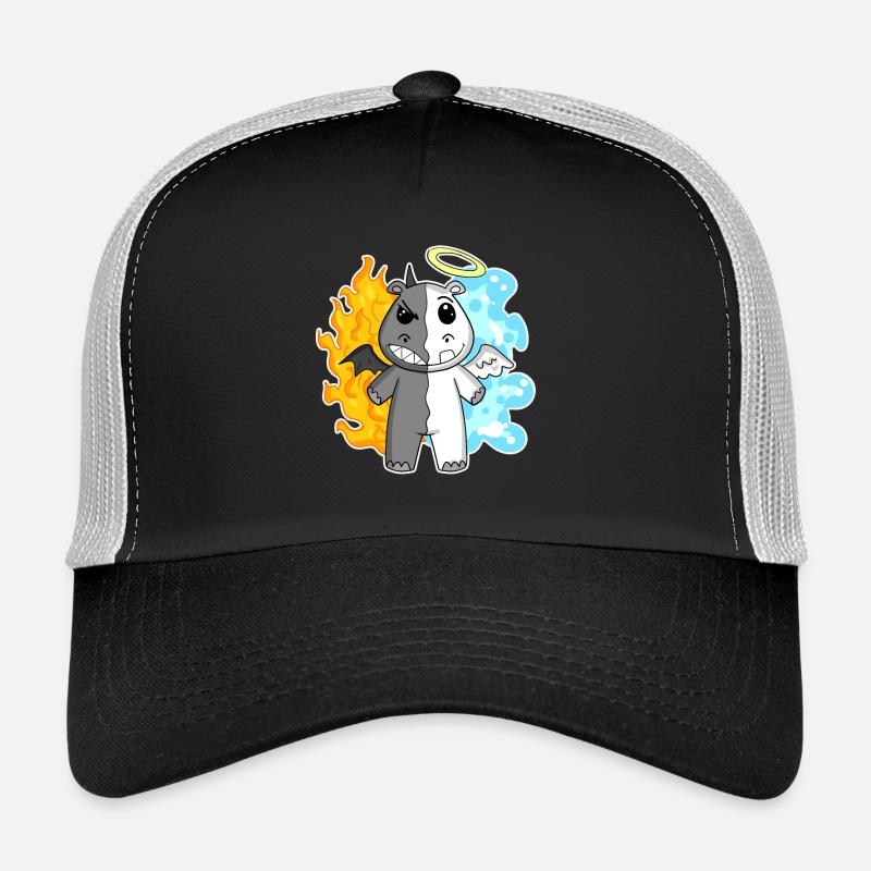 Nilpferd - Engel und Teufel Trucker Cap